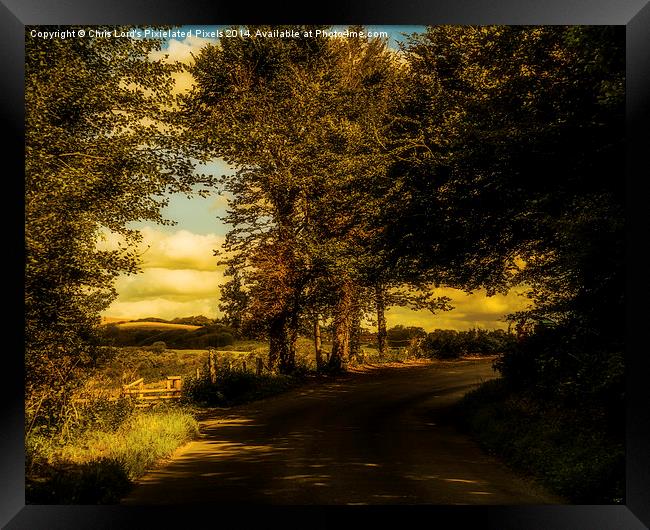  On The Road To Litlington Framed Print by Chris Lord