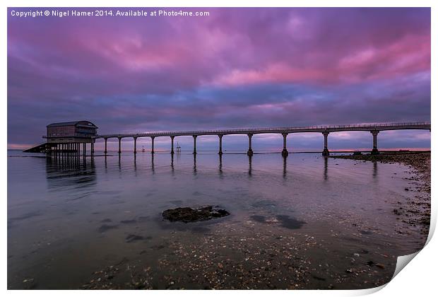 Dawn At The Lifeboat Print by Wight Landscapes
