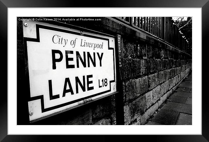  Penny Lane Framed Mounted Print by Colin Keown