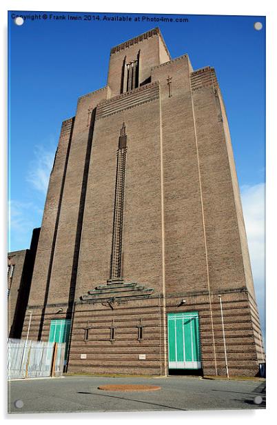 Birkenhead’s Mersey Tunnel ventilation tower. Acrylic by Frank Irwin