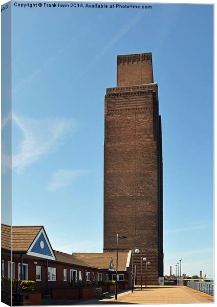 Birkenhead’s Mersey Tunnel ventilation tower. Canvas Print by Frank Irwin