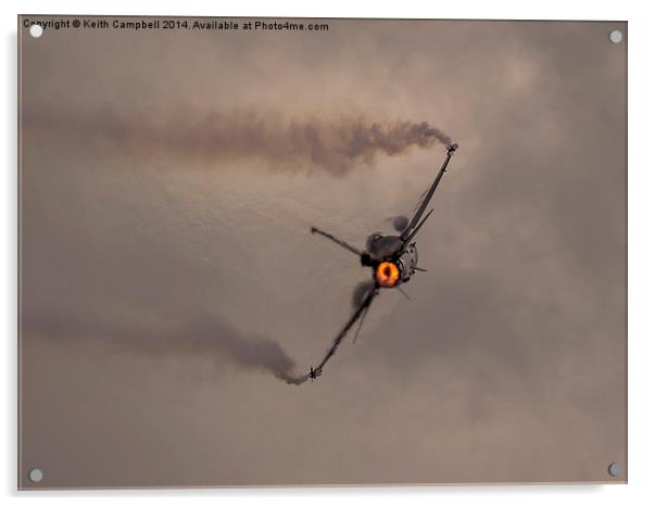  SOLOTURK igniting the sky Acrylic by Keith Campbell