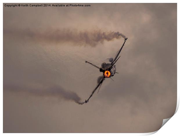  SOLOTURK igniting the sky Print by Keith Campbell