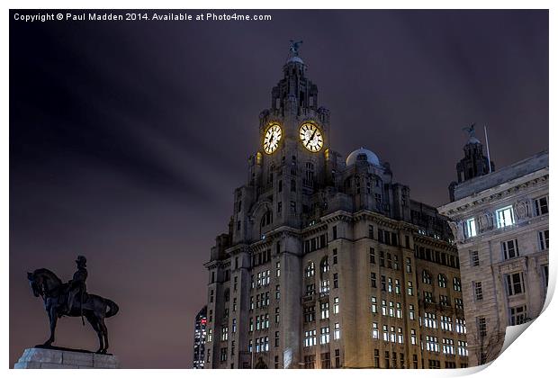 Liver Building and guard Print by Paul Madden