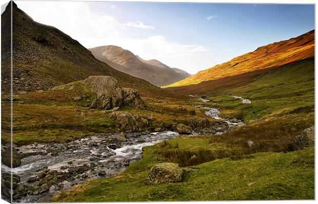 Honister Pass to Buttermere Canvas Print by Jacqi Elmslie