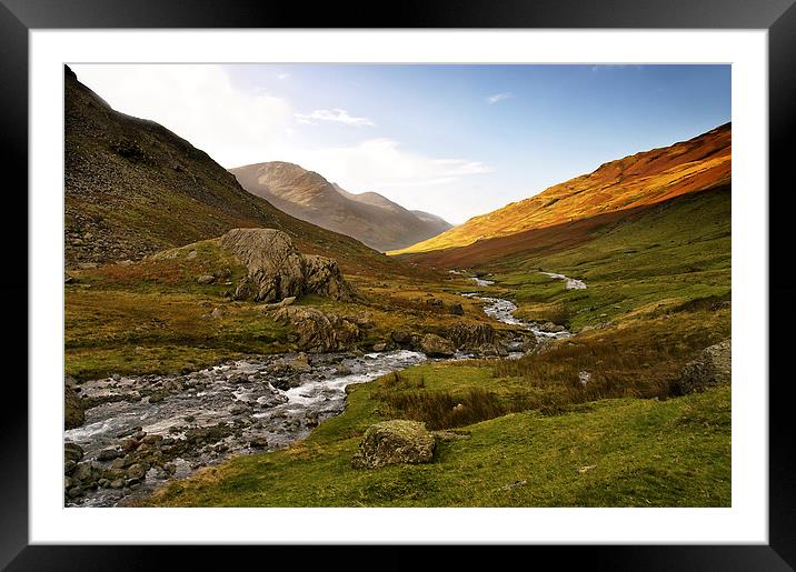 Honister Pass to Buttermere Framed Mounted Print by Jacqi Elmslie