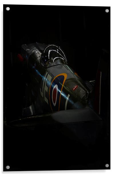 Spitfire in the Shadows  Acrylic by Jason Green