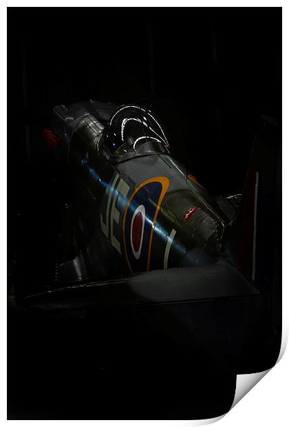 Spitfire in the Shadows  Print by Jason Green