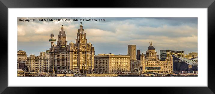 The Three Graces of Liverpool Framed Mounted Print by Paul Madden