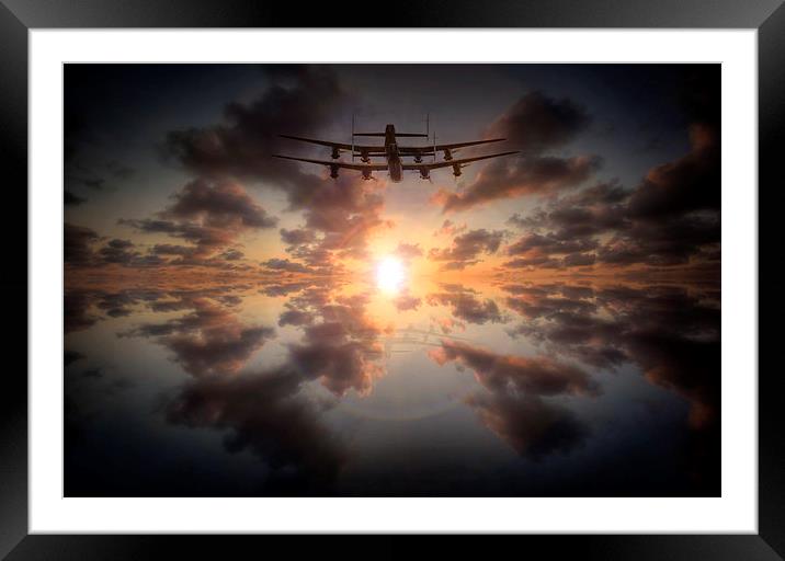 Sunset Lancasters  Framed Mounted Print by Jason Green