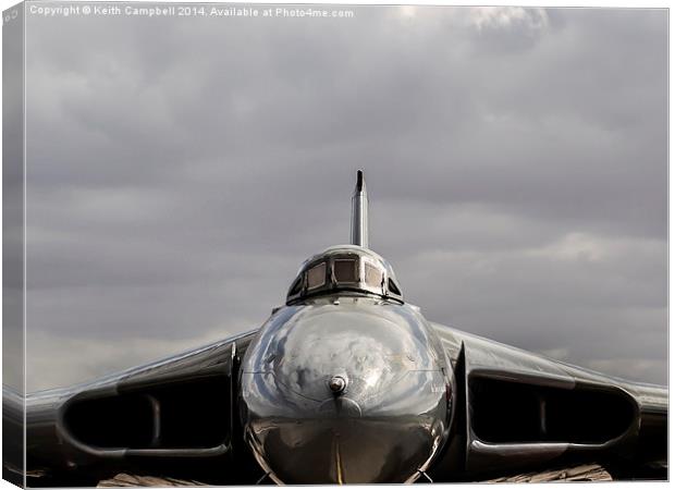  AVRO Vulcan XH558 at Doncaster Canvas Print by Keith Campbell