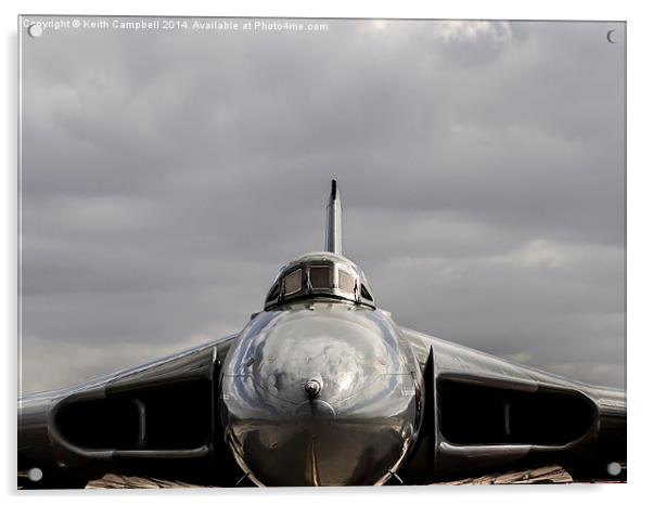  AVRO Vulcan XH558 at Doncaster Acrylic by Keith Campbell