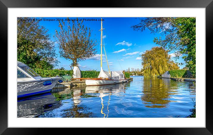  South Walsham Broad Framed Mounted Print by Alan Simpson