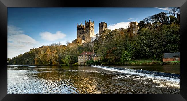  City of Durham Panoramic Framed Print by Dave Hudspeth Landscape Photography