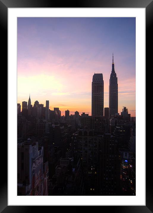  Sunrise in New York Framed Mounted Print by Jason Kerner