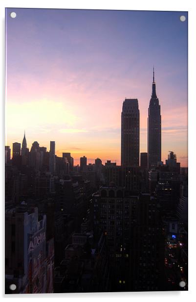  Sunrise in New York Acrylic by Jason Kerner