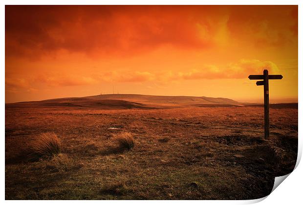  Winter Hill - This Way Print by Peter Stuart