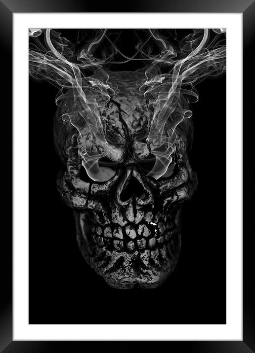 Smoke Gets In Your Eyes Framed Mounted Print by Steve Purnell