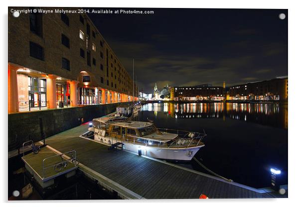 Albert Dock Liverpool   Acrylic by Wayne Molyneux