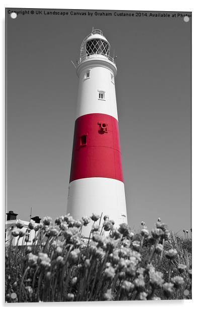  Portland Bill Lighthouse Acrylic by Graham Custance