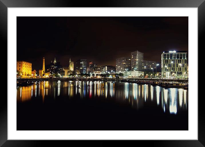  Liverpool Skyline  Framed Mounted Print by Wayne Molyneux