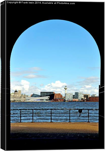  Mersey view from Birkenhead Canvas Print by Frank Irwin