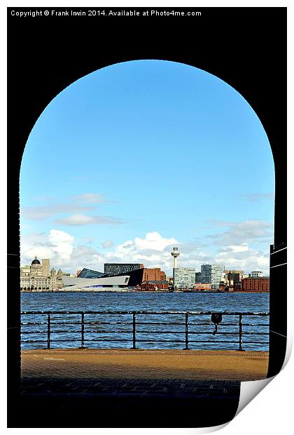  Mersey view from Birkenhead Print by Frank Irwin