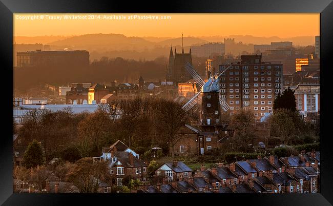 City at Dusk  Framed Print by Tracey Whitefoot