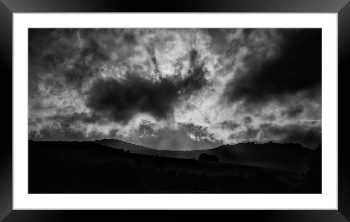  Mean And Moody Dartmoor Framed Mounted Print by Nigel Jones