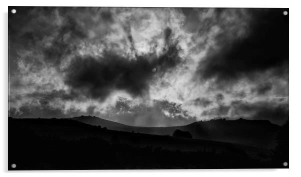  Mean And Moody Dartmoor Acrylic by Nigel Jones