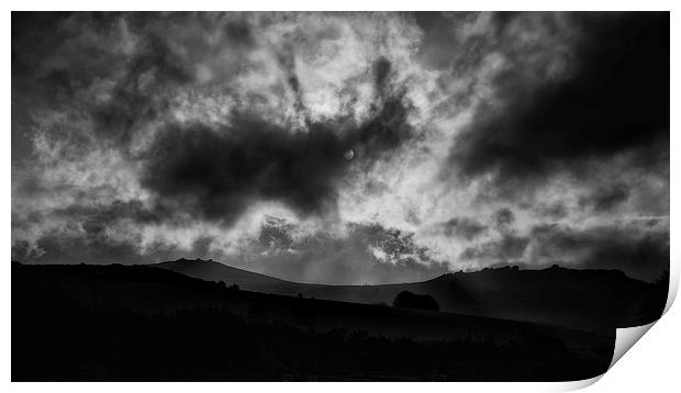  Mean And Moody Dartmoor Print by Nigel Jones