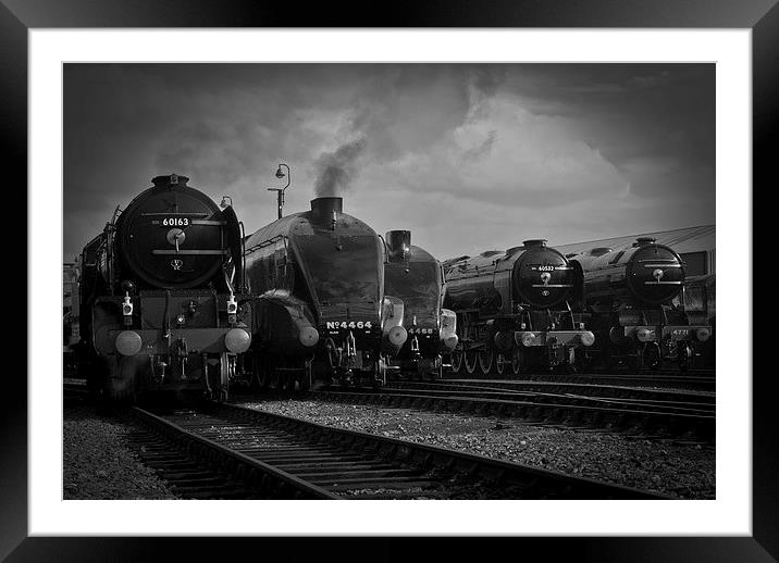  Icons of Steam Line Up Framed Mounted Print by Jason Kerner