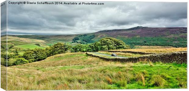  Rural Idyll in The Dales Canvas Print by Gisela Scheffbuch