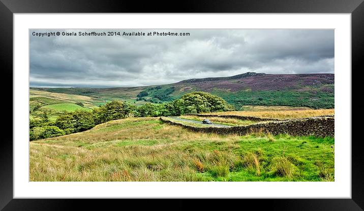   Rural Idyll in The Dales Framed Mounted Print by Gisela Scheffbuch