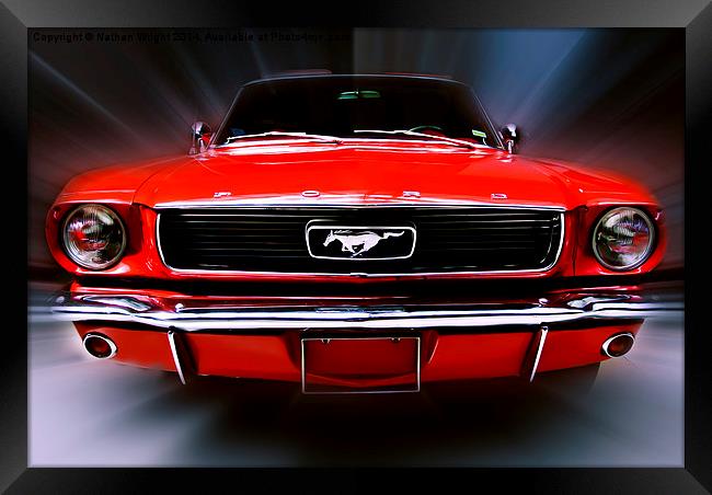 Mustang Sally Framed Print by Nathan Wright