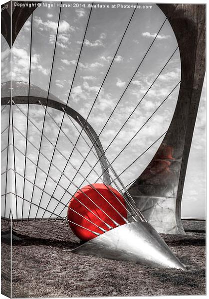 Football Crazy Selective Colour Canvas Print by Wight Landscapes