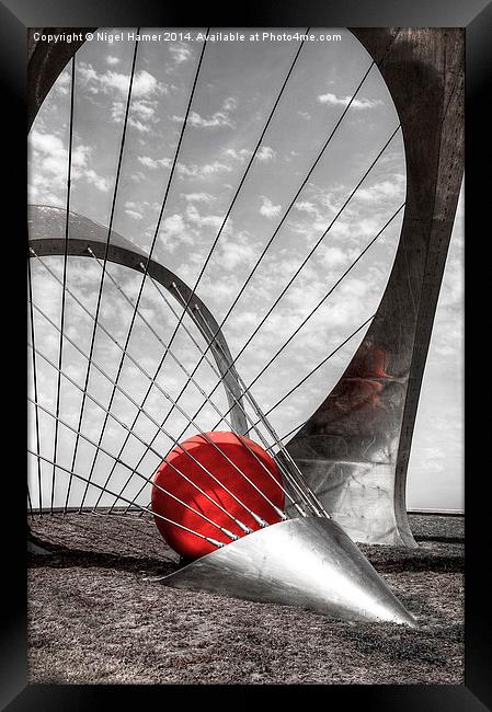Football Crazy Selective Colour Framed Print by Wight Landscapes