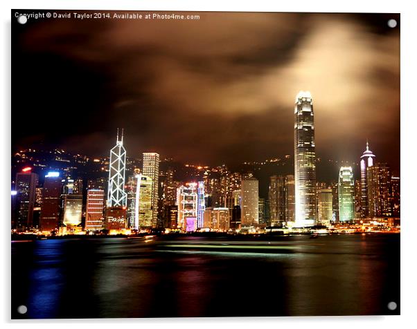 Storm Clouds over Hong Kong Acrylic by David Taylor