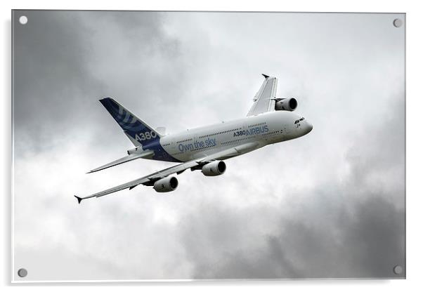 Airbus A380  Acrylic by J Biggadike