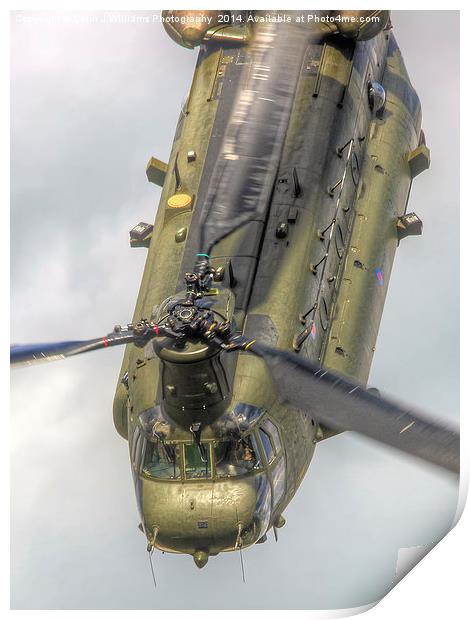  RAF Odiam Display Chinook 1 - Dunsfold 2014 Print by Colin Williams Photography