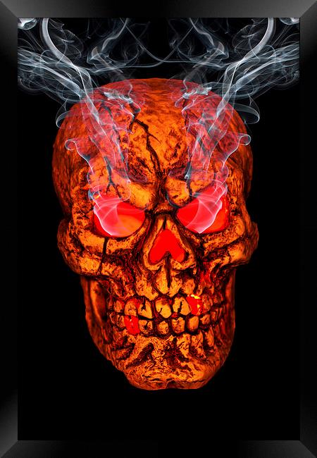 Smoke Gets In Your Eyes 2 Framed Print by Steve Purnell