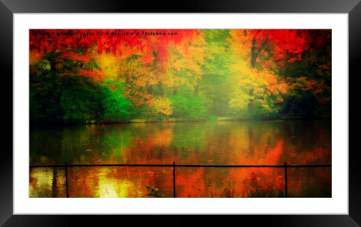  Autumn Beauty    pond In Hampstead-heath london u Framed Mounted Print by Heaven's Gift xxx68