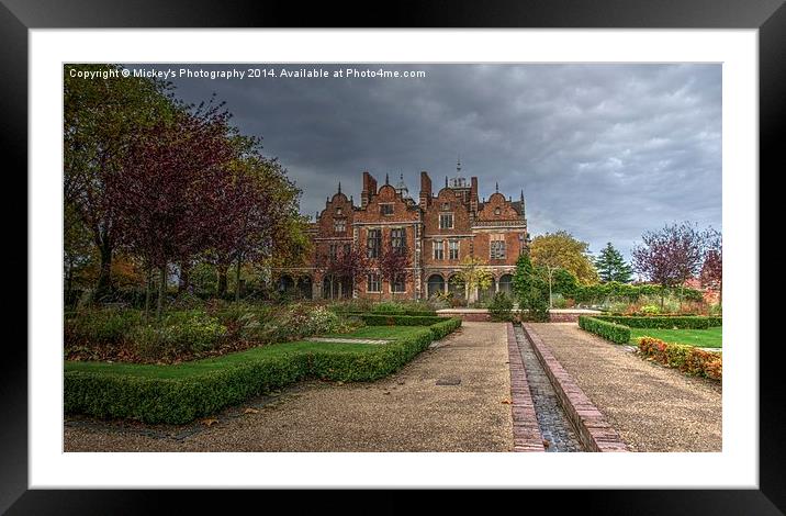 Aston Hall In The Autumn Framed Mounted Print by rawshutterbug 