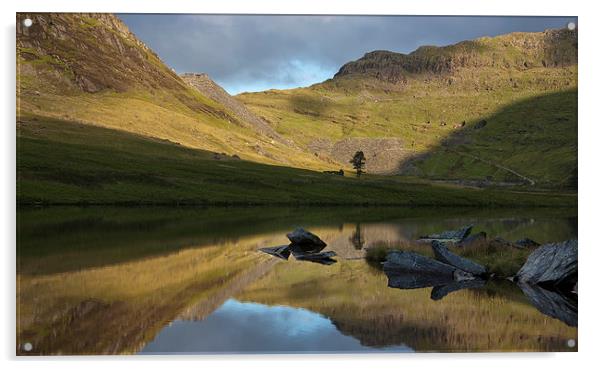  Reflection at Cwmorthin Acrylic by Rory Trappe