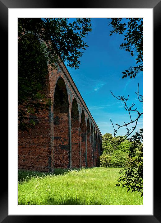 Railway Viaduct Outside John O'Gaunt, Leicestershi Framed Mounted Print by Steven Garratt