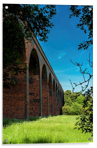 Railway Viaduct Outside John O'Gaunt, Leicestershi Acrylic by Steven Garratt