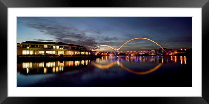  The Infinity Bridge Panoramic Framed Mounted Print by Dave Hudspeth Landscape Photography