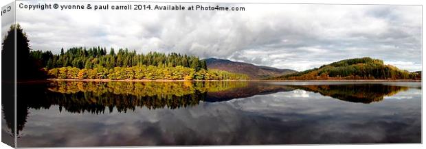  The Trossachs Panorama Canvas Print by yvonne & paul carroll