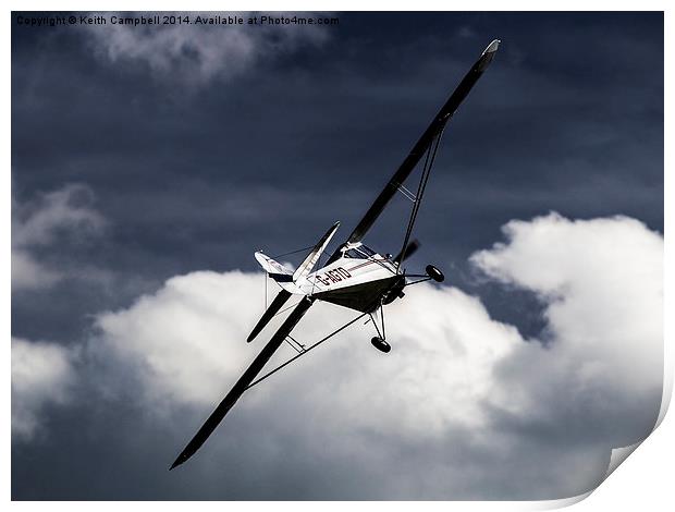  Auster 5J1 Autocrat climbing skywards Print by Keith Campbell