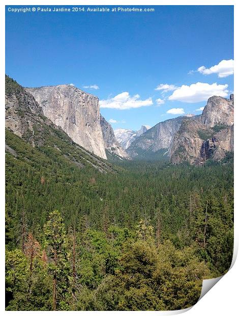  Yosemite National Park - California Print by Paula Jardine